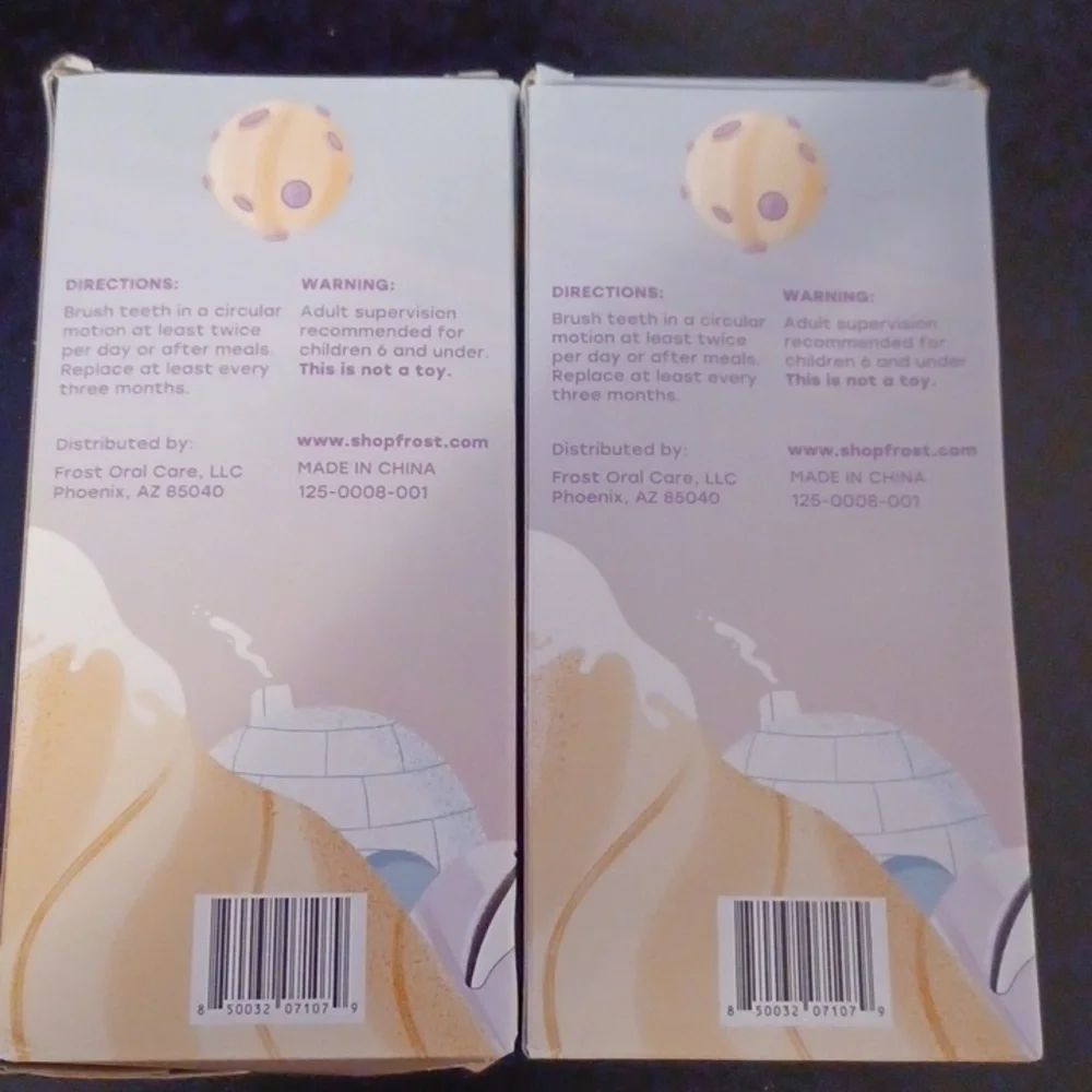 2 New 2-Packs Frost Oral Care Child's Plant Based Manual Toothbrushes
